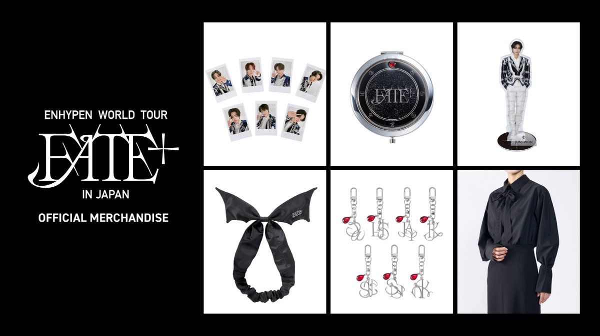 ENHYPEN WORLD TOUR 'FATE PLUS' IN JAPAN OFFICIAL MERCHANDISE 予約