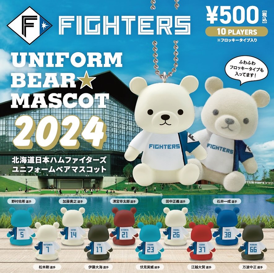 北海道日本ハムファイターズ ユニフォームベアコレクション2024」 JR北