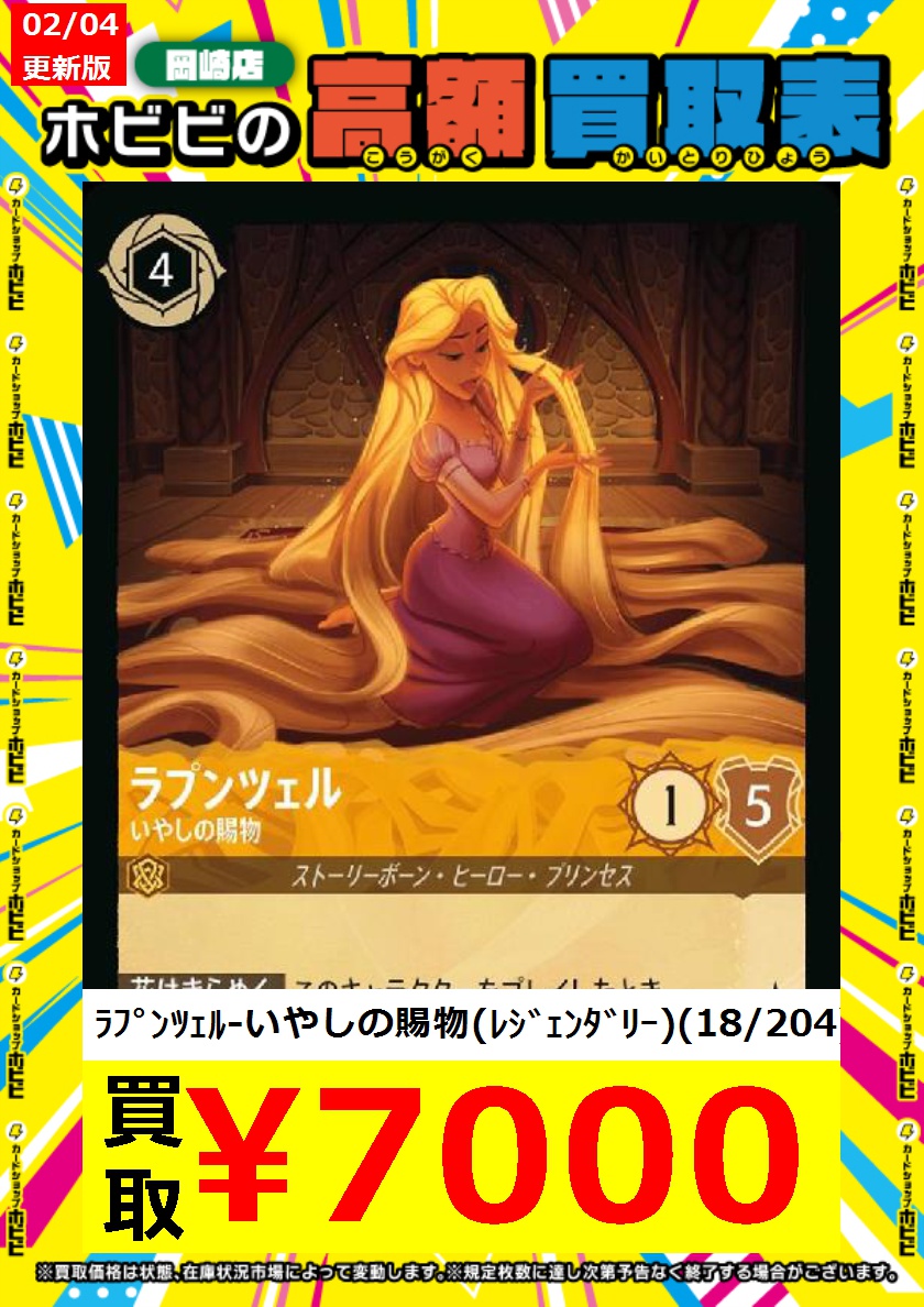 ディズニー ロルカナ レジェンダリー ラプンツェル 3点 いやしの賜物