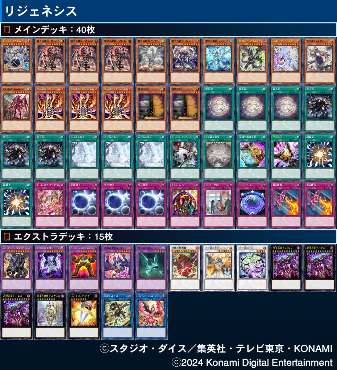 リジェネシス】デッキ 罪宝リジェネシスに捲り札多くした構築 白き森の