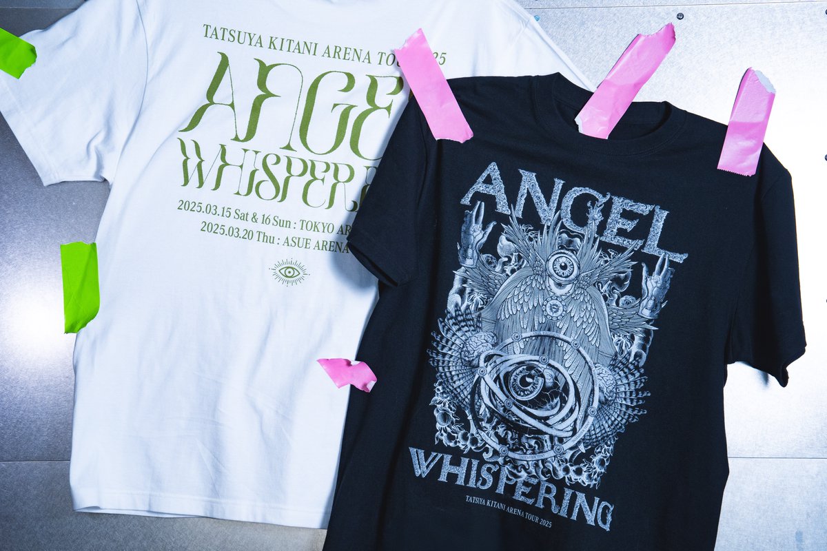 ✨👁️NEW GOODS👁️✨ 🪽ANGEL WHISPERING Tシャツ クロ (M.L.XL