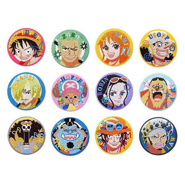 グッズ情報】 麦わらの一味、エース、ローの 『刺繍缶バッジ』が新登場