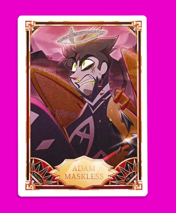 New Hazbin Promo cards 🤩🤩🤩 #HazbinHotel #Lute #Adam