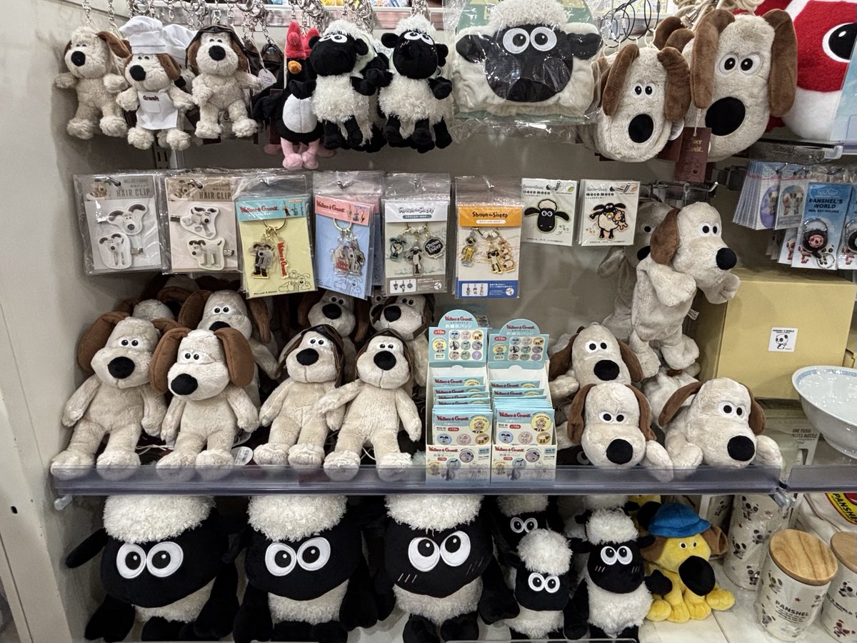 🐶2F #ウォレスとグルミット #ひつじのショーン🐏 本日より2階に