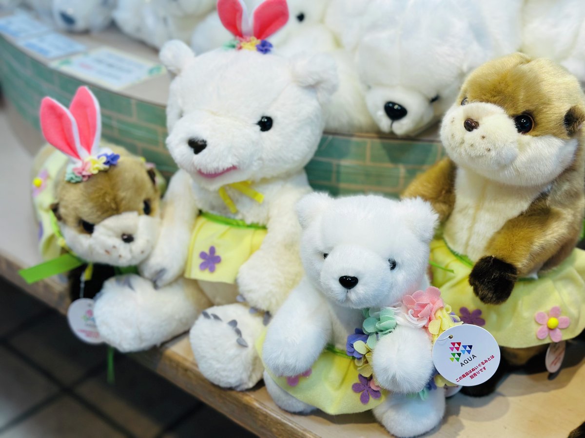 🌸はなパラ開催中🌸 ぬいぐるみたちが春の訪れを華やかにお知らせ中