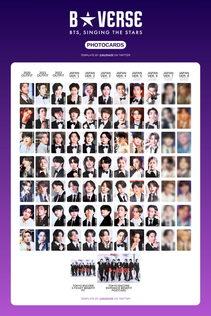 BTS BVERSE PHOTOCARD PC WISHLIST WL TEMPLATES✨ ⭐️ B☆VERSE PC