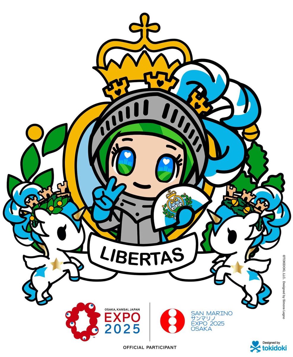 たまたま見かけたサンマリノ共和国🇸🇲の大阪万博キャラクター