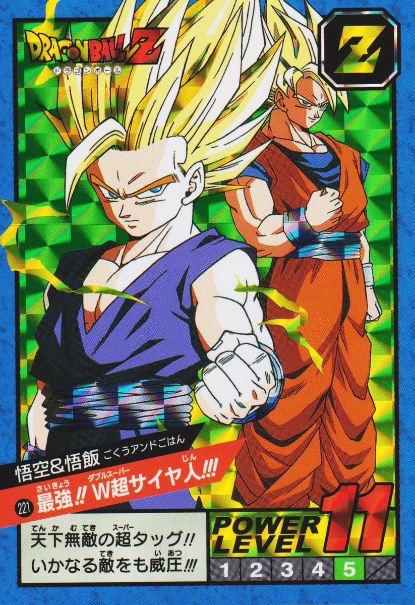 Dragon Ball Z Carddass Super Battle Nº 221 ドラゴンボールZ カードダス