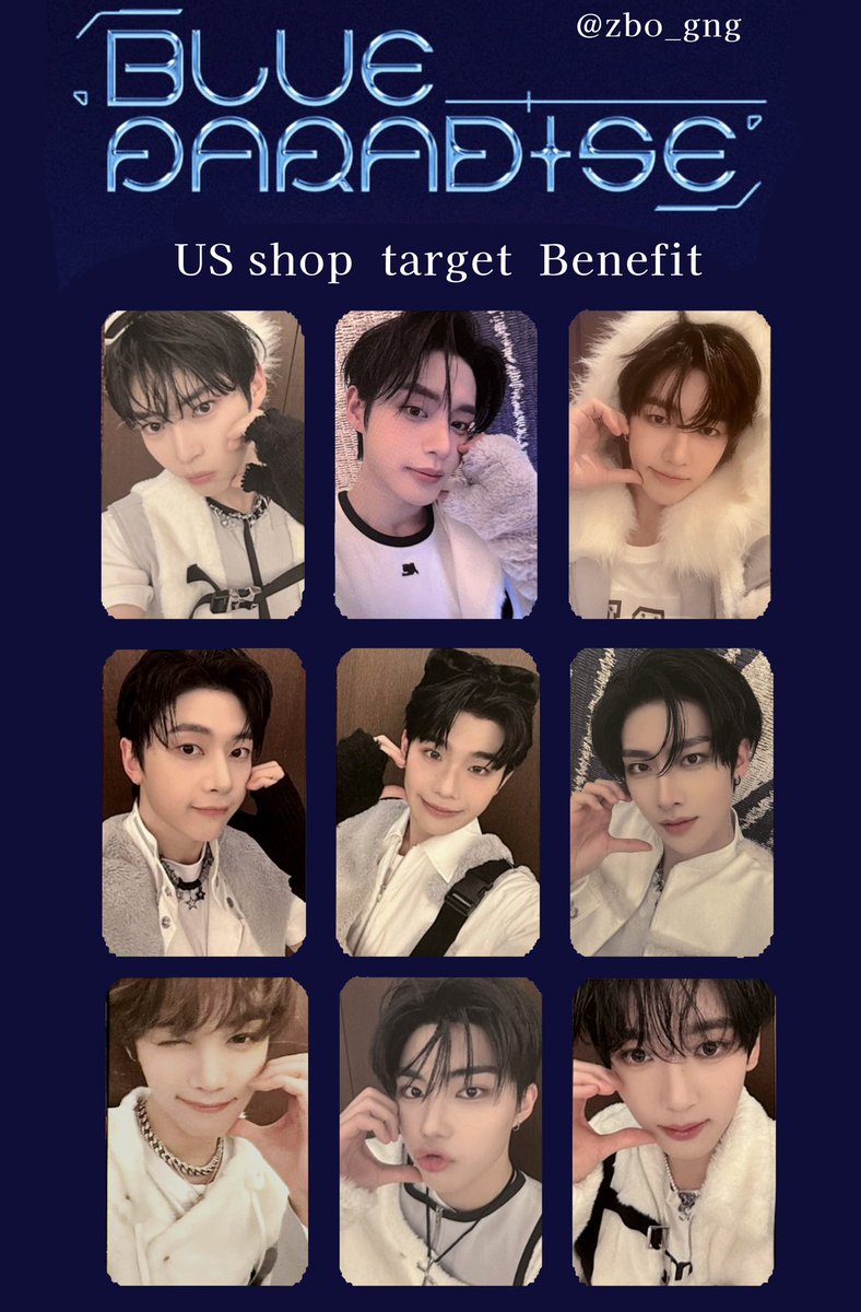 ZEROBASEONE BLUE PARADISE トレカ一覧 🎀US SHOP TARGET TARGET