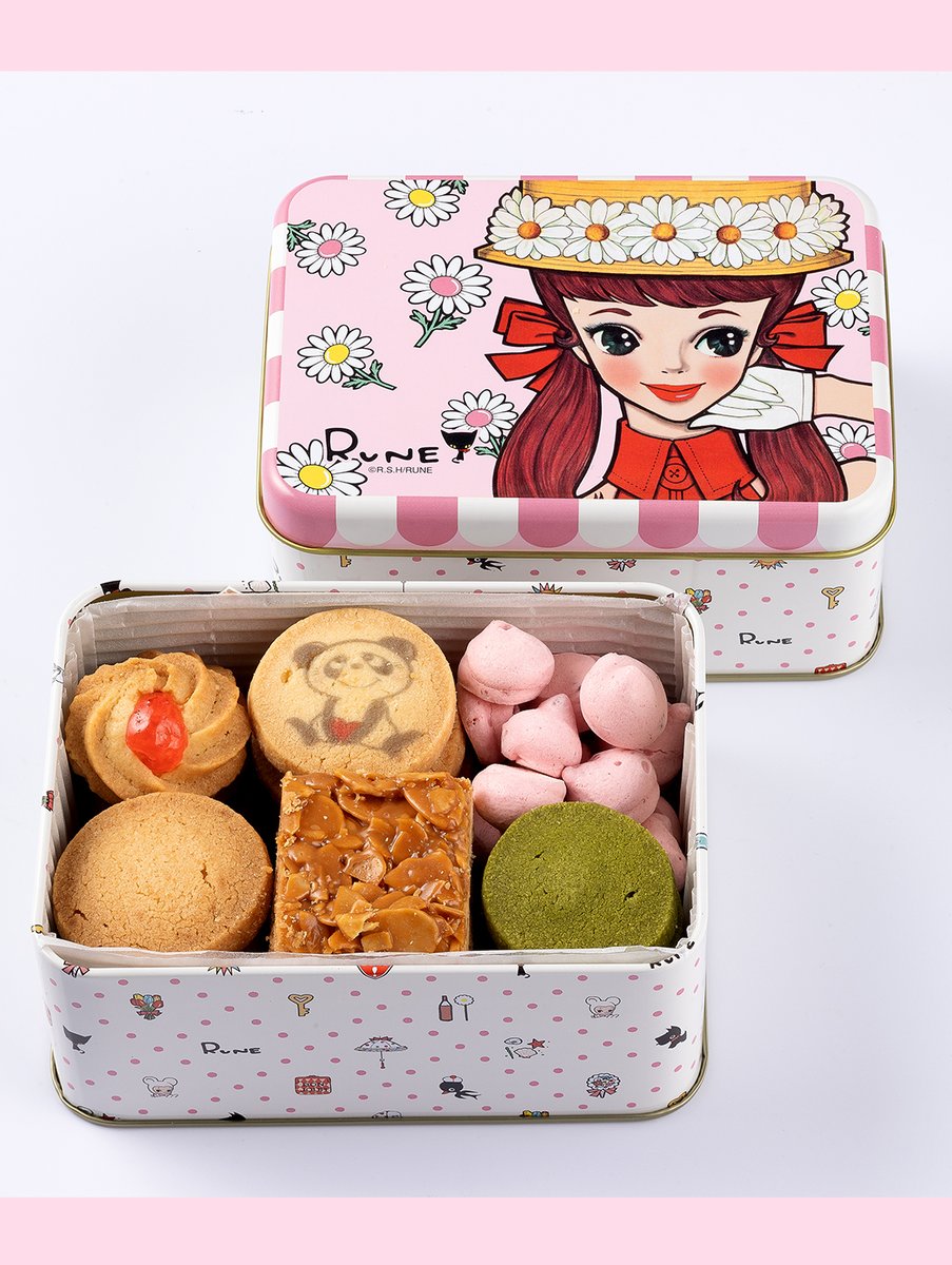 まねき食品とルネがコラボレーション✨ 可愛いクッキー缶「ルネガール