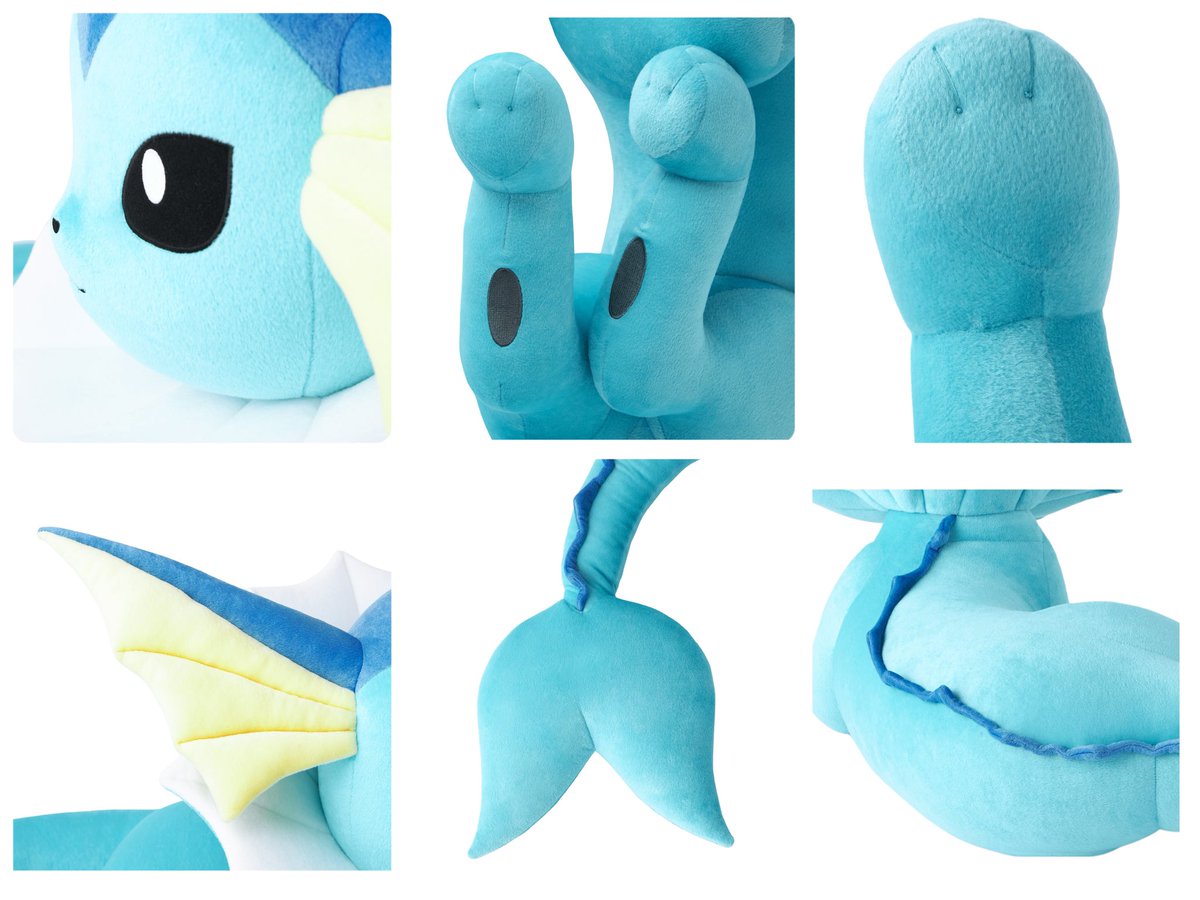 2025年4月24日(木)より 「ぬいぐるみ 等身大シャワーズ 寝そべり」が