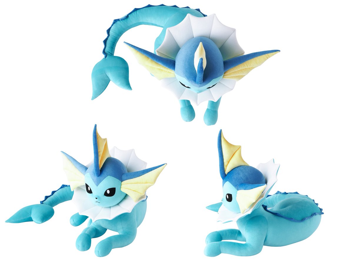 2025年4月24日(木)より 「ぬいぐるみ 等身大シャワーズ 寝そべり」が