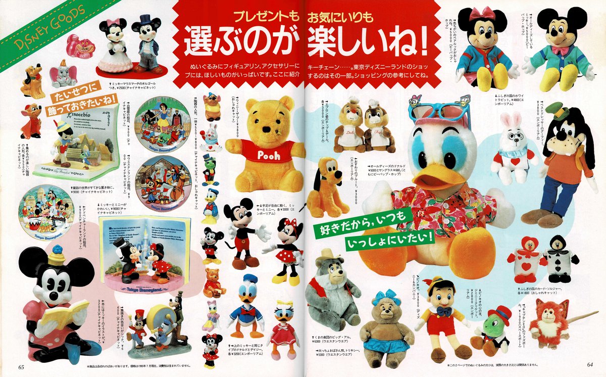 東京ディズニーランドのグッズ (1990年当時) #TDL #TDR_history 🏰