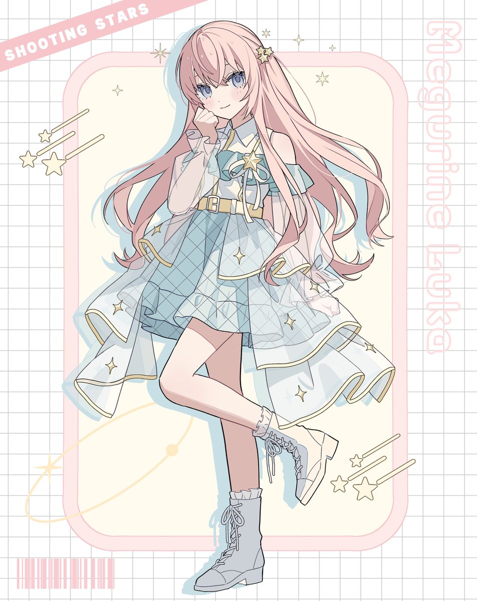 全身立ち絵イラスト 初音ミク・巡音ルカ・鏡音レン