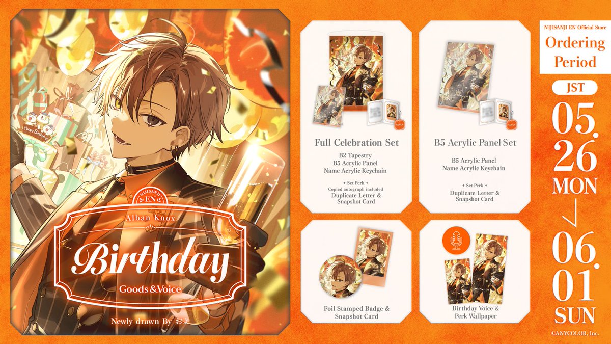 🎂Alban Knox Birthday Goods & Voice 2025】 🎭🕒 Celebrate