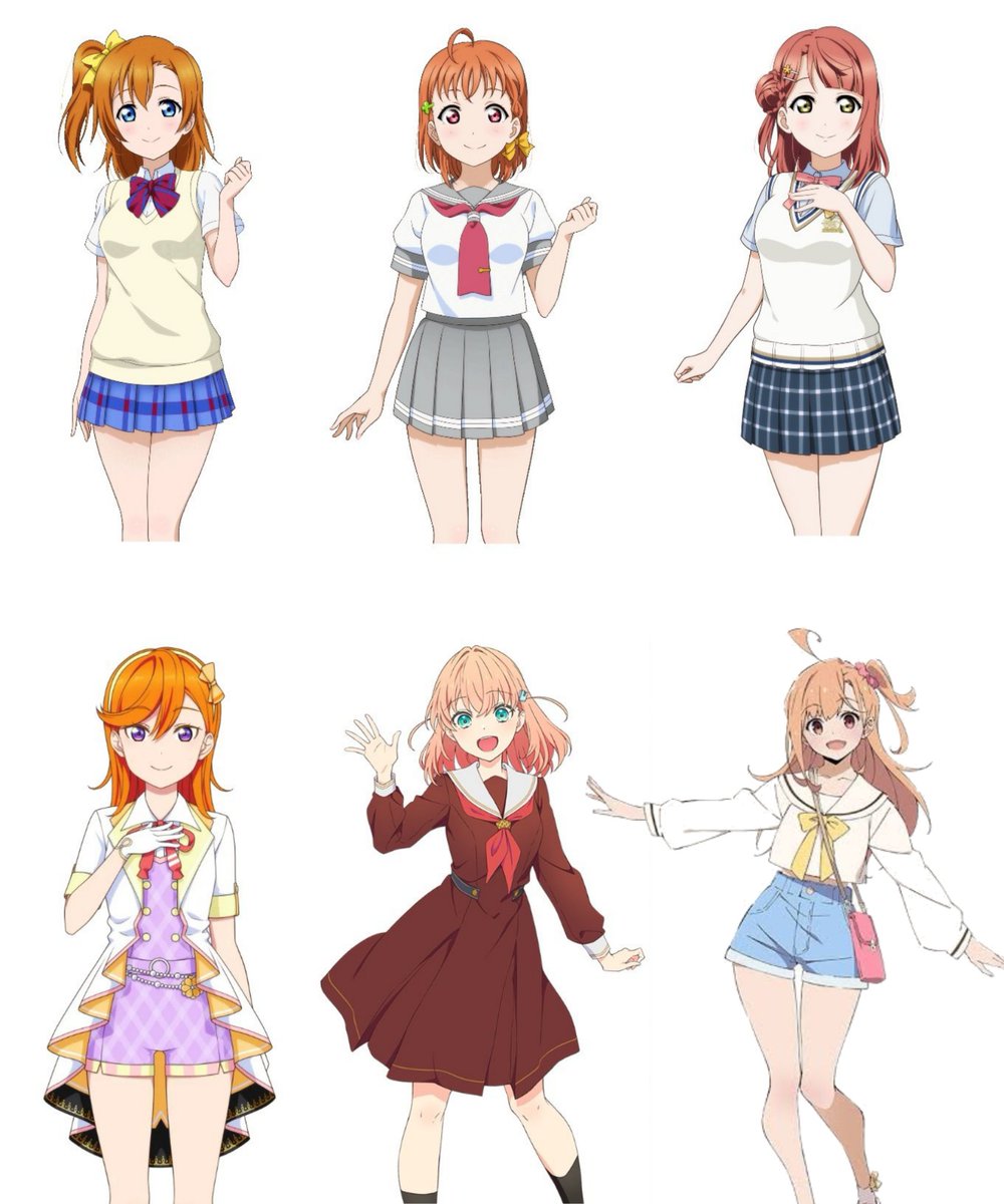 ラブライブの歴代主人公 高坂穂乃果 高海千歌 上原歩夢 澁谷かのん