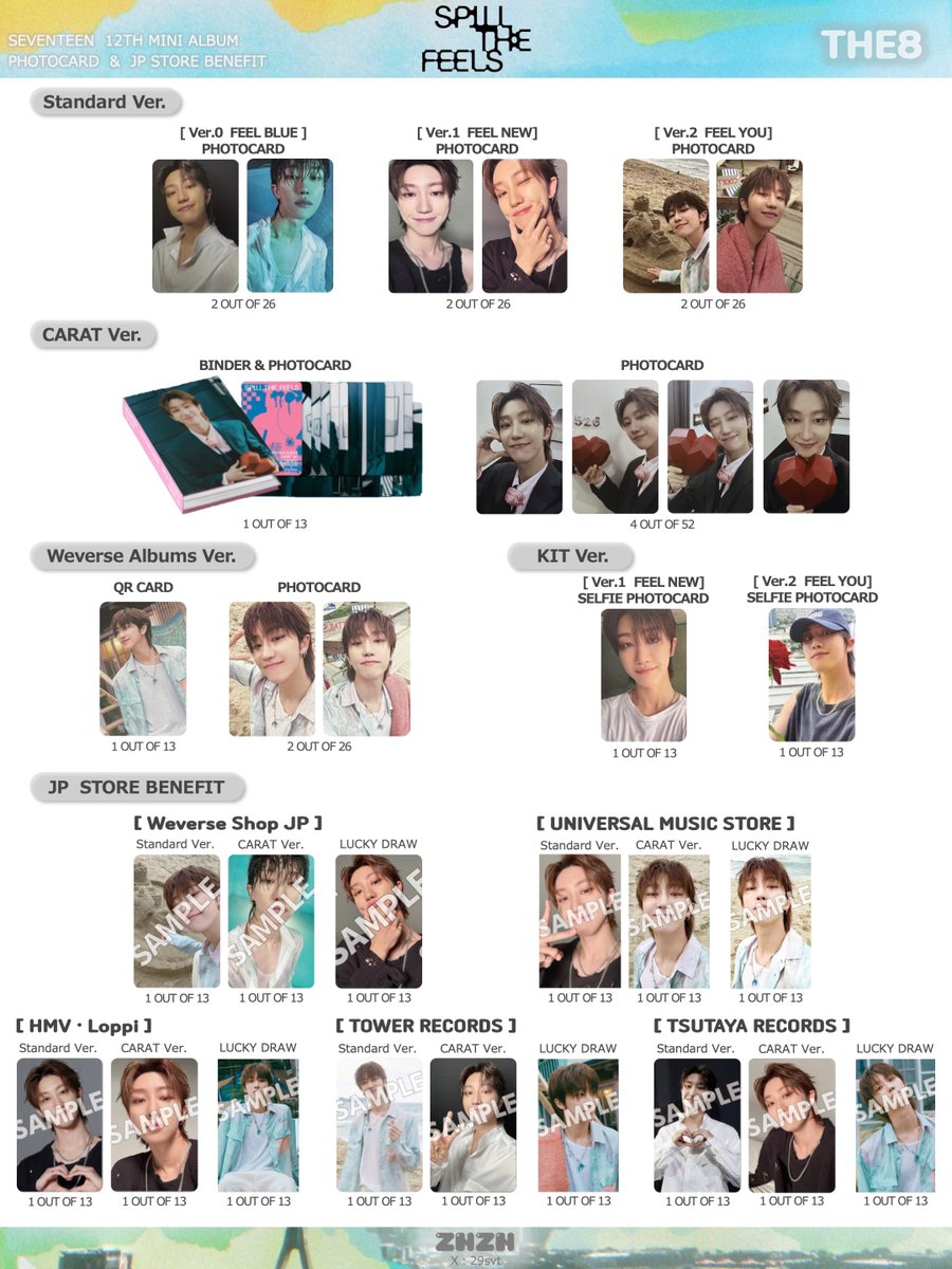 SEVENTEEN 12TH MINI ALBUM「SPILL THE FEELS」 ディエイト THE8 디