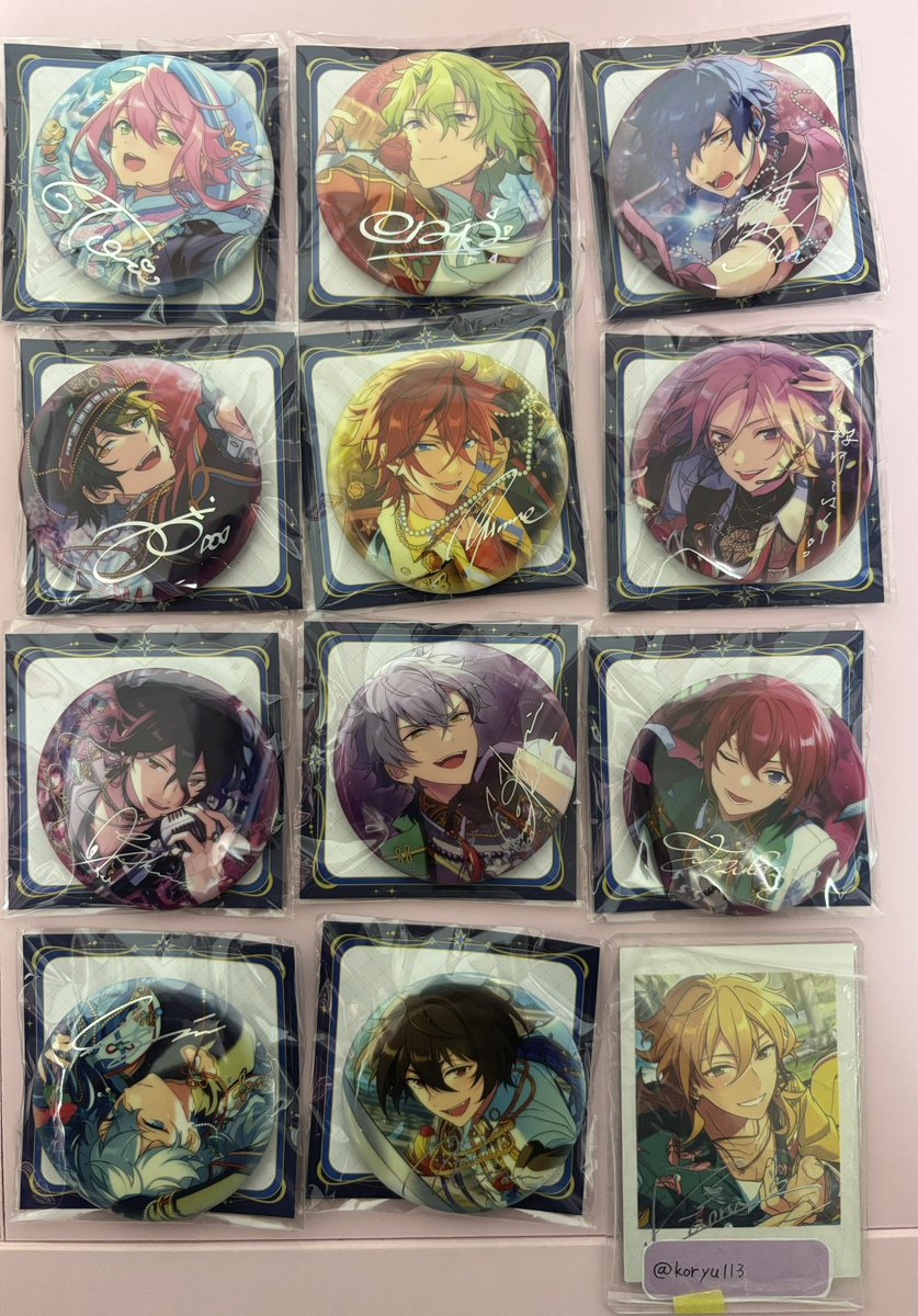 交換 譲渡】あんスタ 星光 缶バッジ 中国 譲: 桃李 日和 ジュン みか