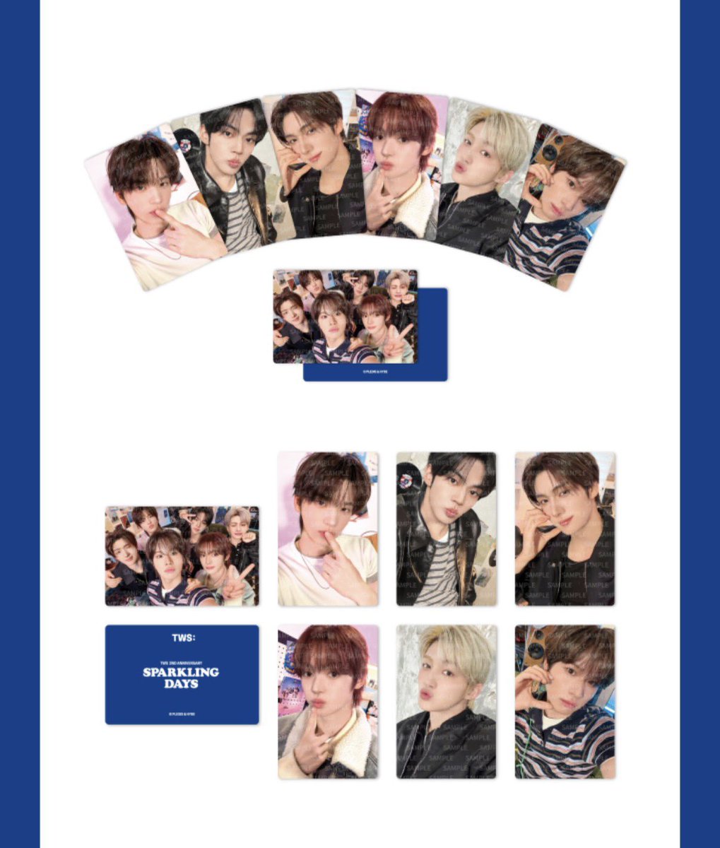 TWS トゥアス 共同購入 2周年Sparkling Days DROP CHAIN SET トレカ