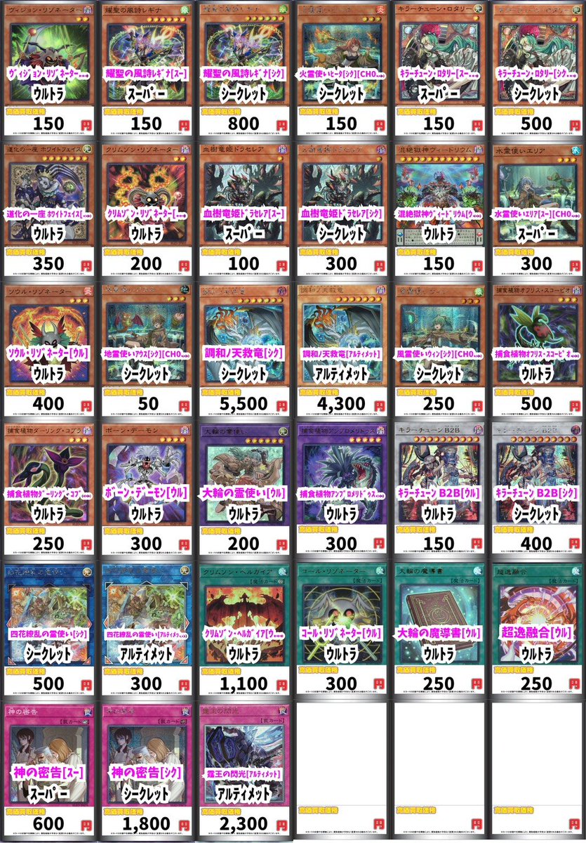 遊戯王 最新弾 BLAZING DOMINION 買取表更新しました‼️ 混絶獄神