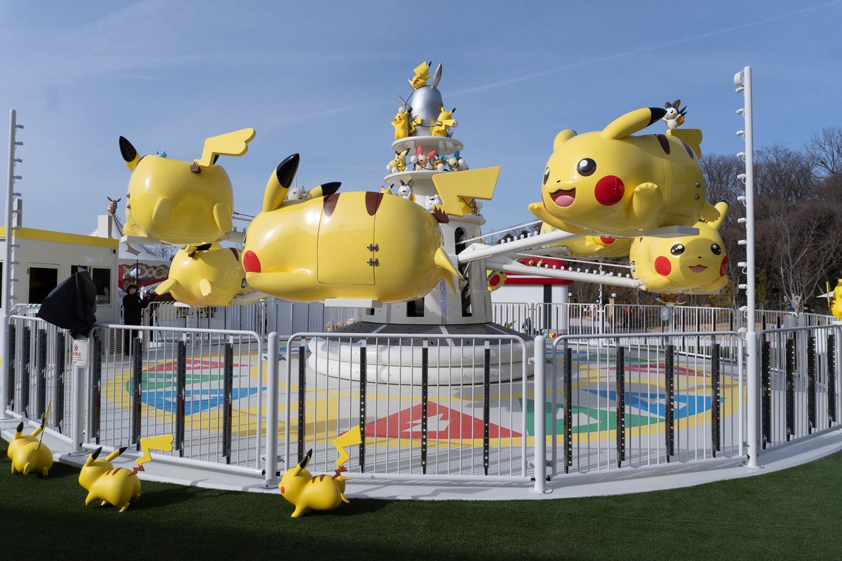 ポケパーク カントー、アトラクションを体験！ まるでピカチュウの空