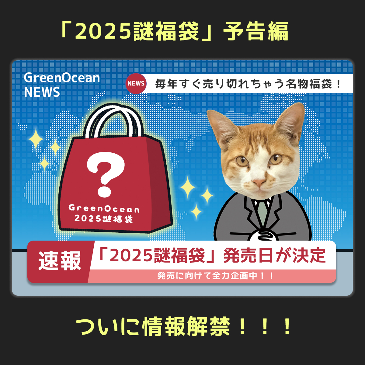 速報!!!【2025謎福袋】 毎年すぐ売り切れちゃう名物福袋の発売日が決定