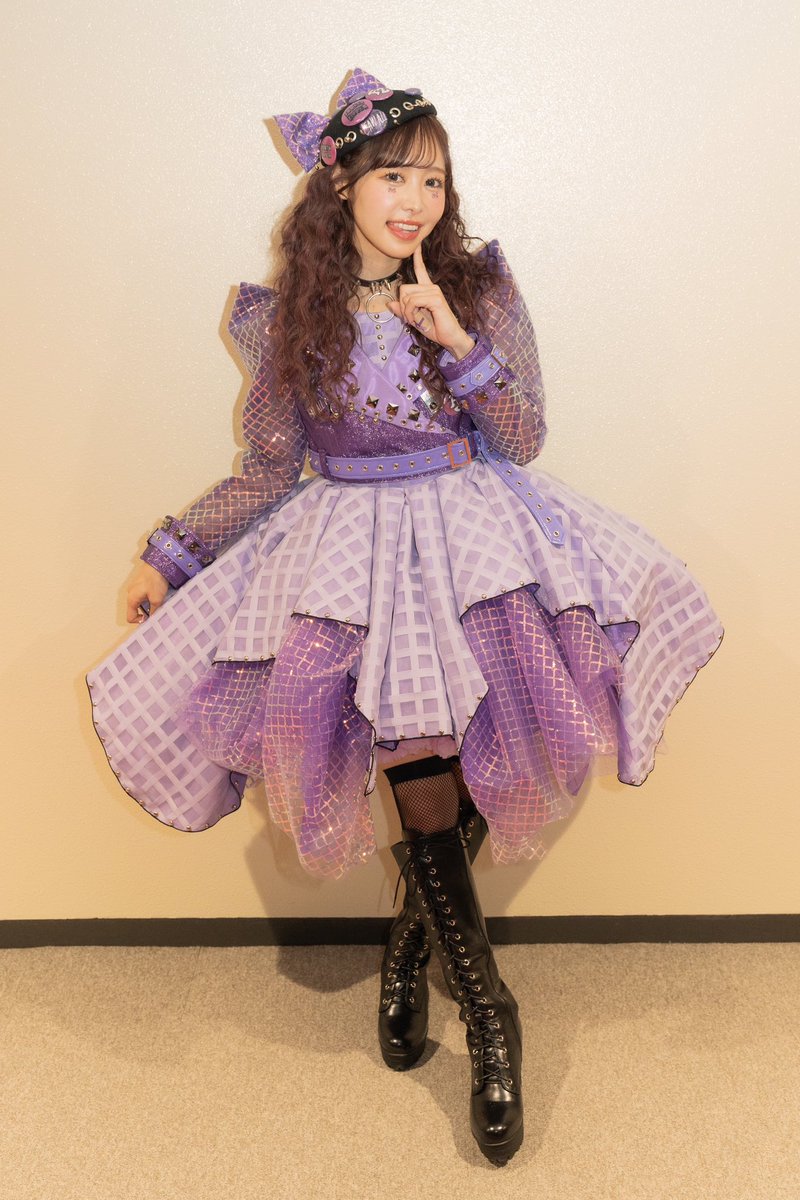 FRUITS ZIPPER新衣装】 ロック衣装👗・:*+. 💜仲川瑠夏 （Luna