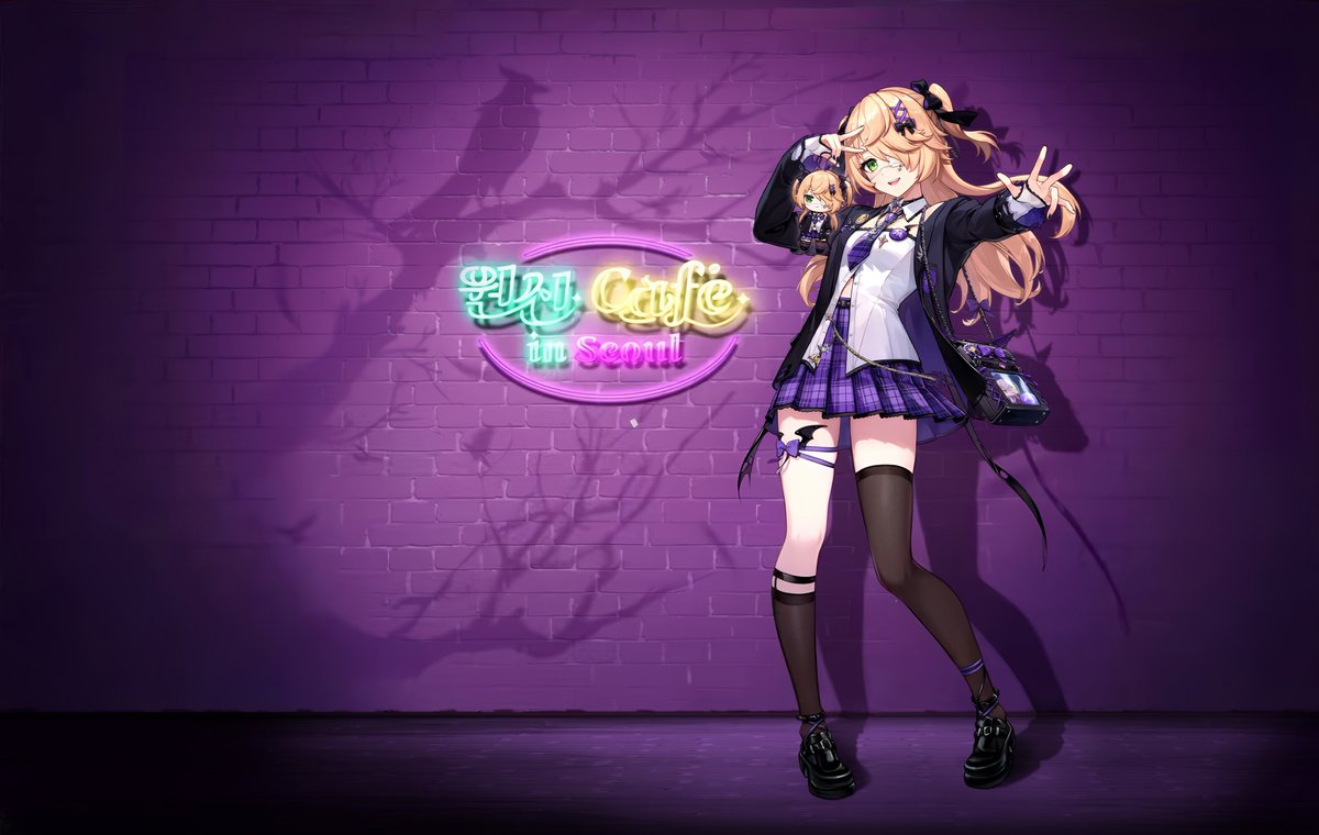 原神アート情報】 🔻公式イラスト（4K）🔻 原神コラボカフェ （in韓国