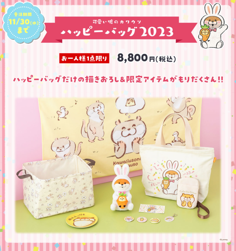 可愛い嘘のカワウソ福袋！ハッピーバッグ2025年ネタバレ・中身・口コミ