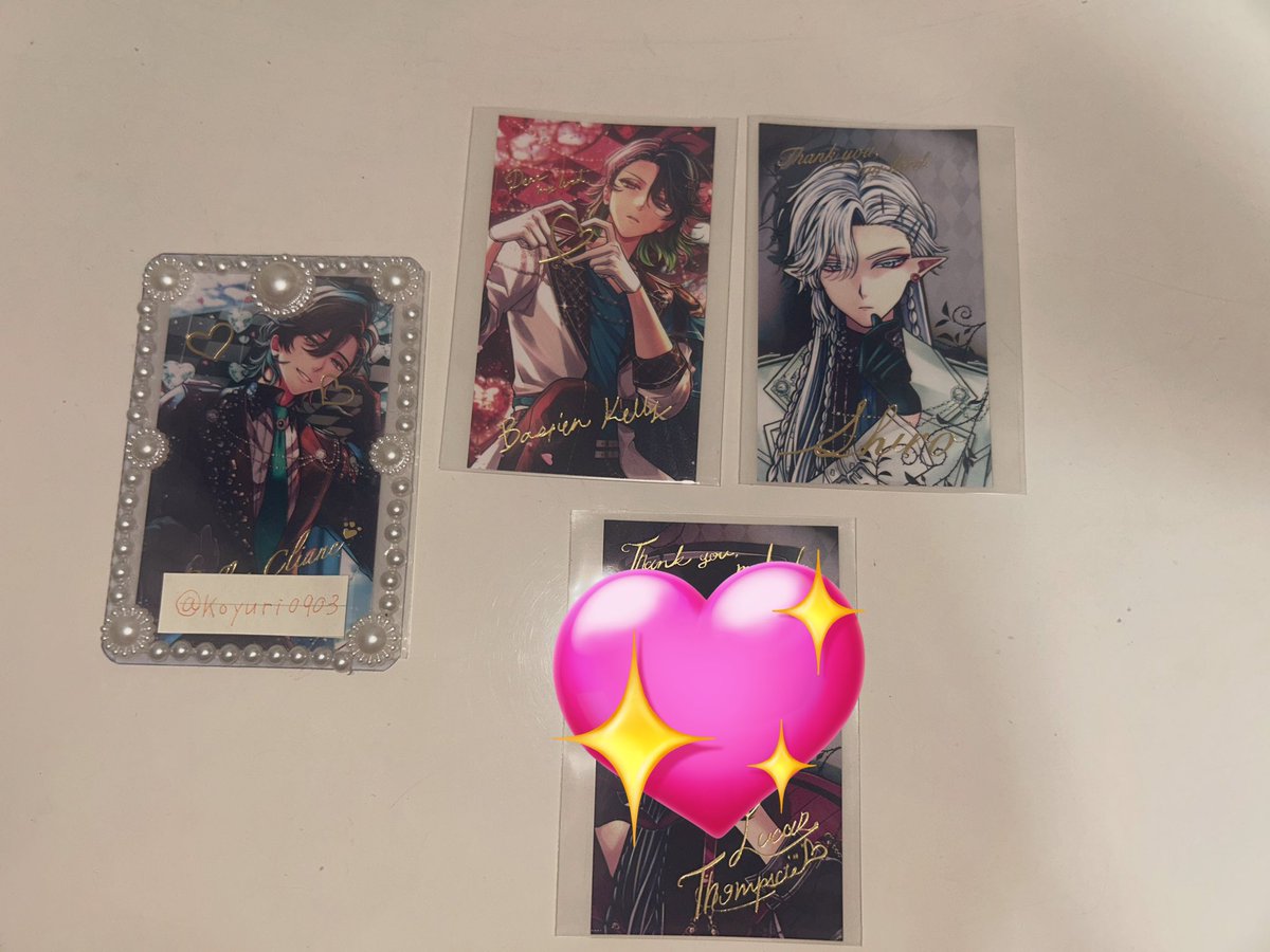 交換】悪魔執事と黒い猫 あくねこ バレンタイントレカ風カード 箔押し