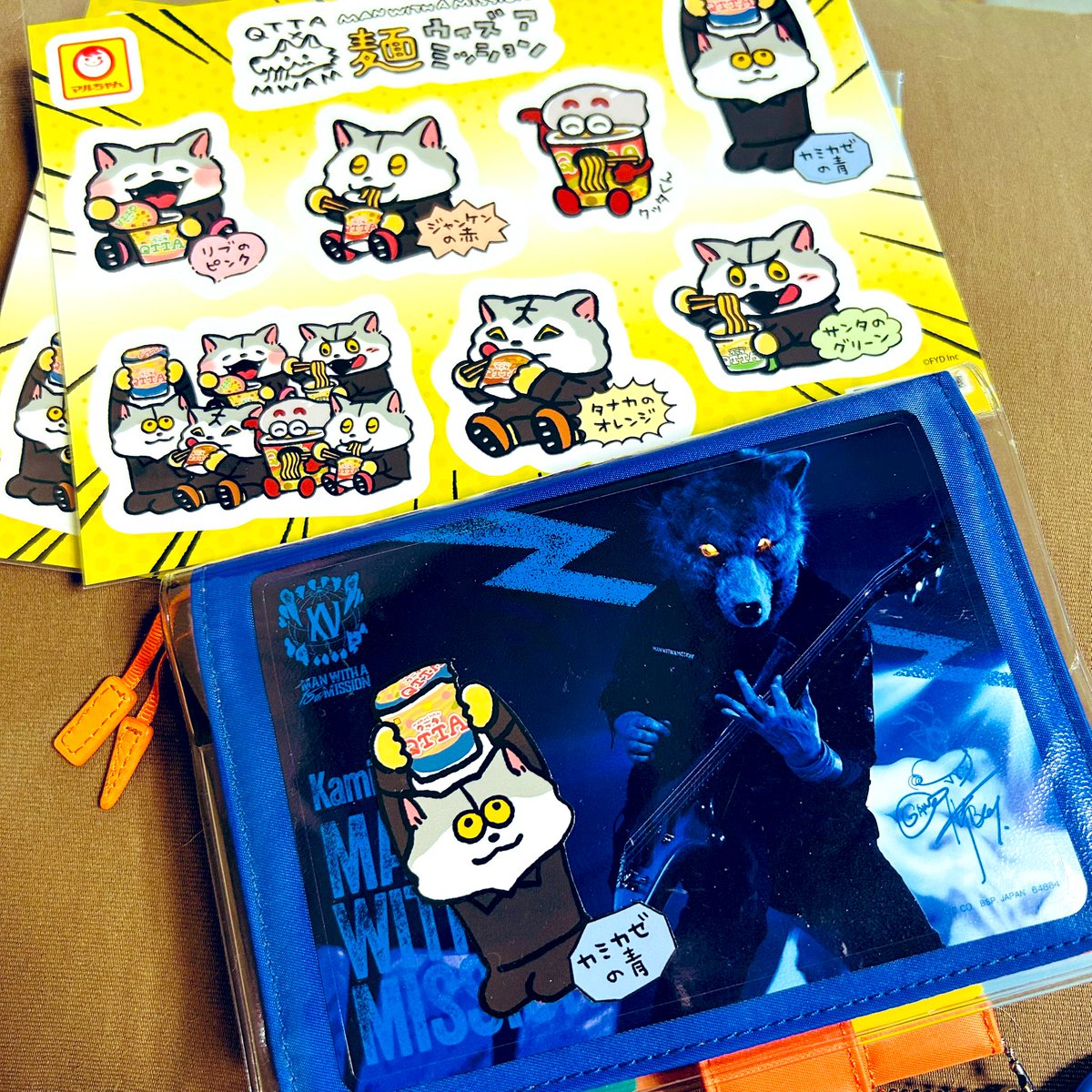 お店行ったらマンウィズのステッカー可愛くてQTTA初めて買ってみた