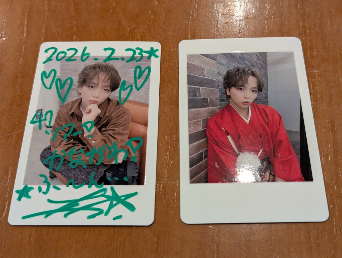 MeseMoa. めせもあ。 ハピカ チェキ 交換 譲）赤 🍎 ※2/23本日のもの