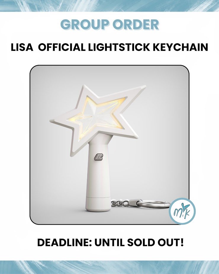 🇮🇹🇪🇺[#GO] #LISA - OFFICIAL LIGHTSTICK KEYCHAIN 💶28€ 📦KR/ITA