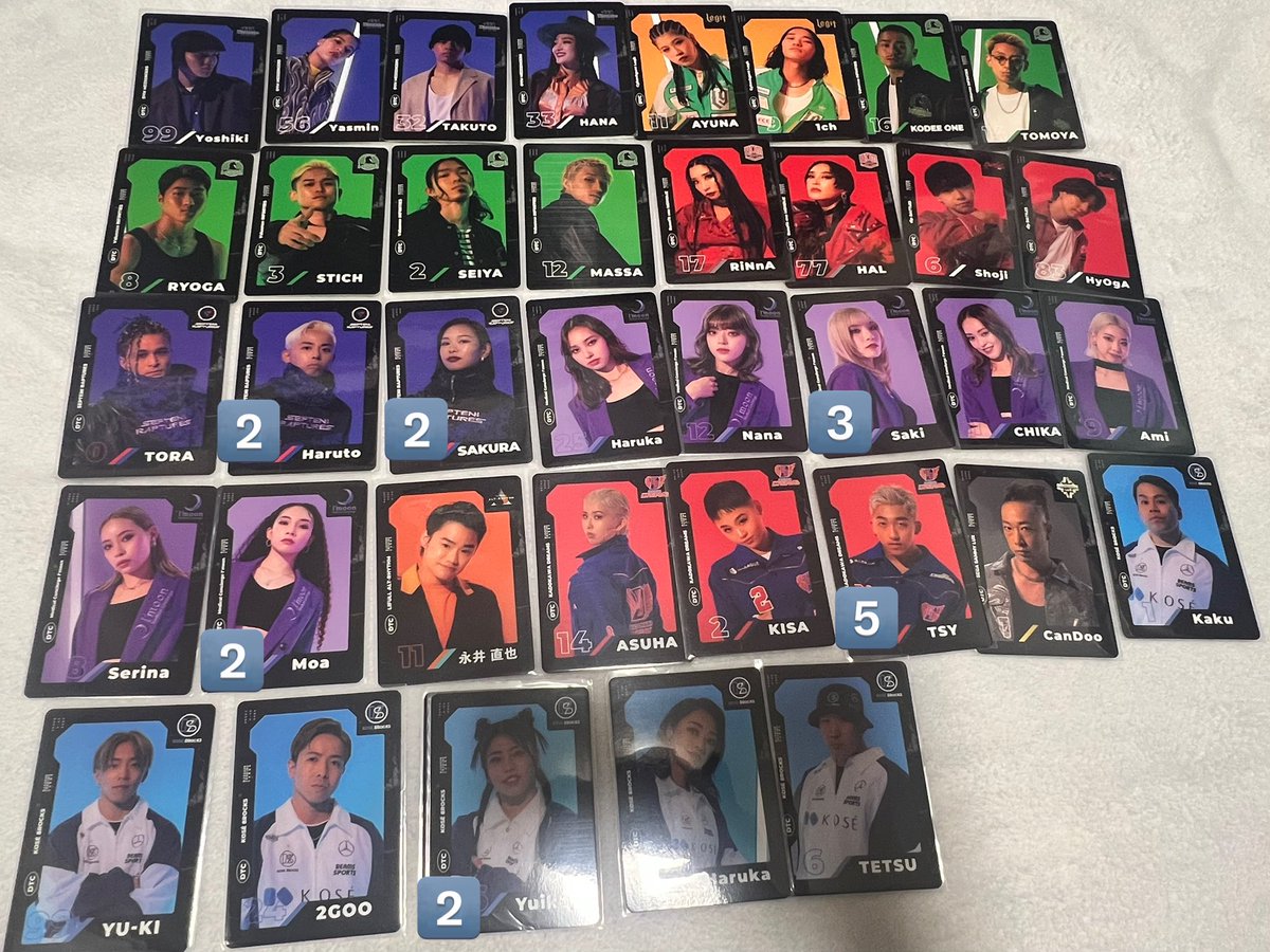 RT @nana89298640: dリーグ トレカ 交換 譲)画像の物 求)kooda.hibiki