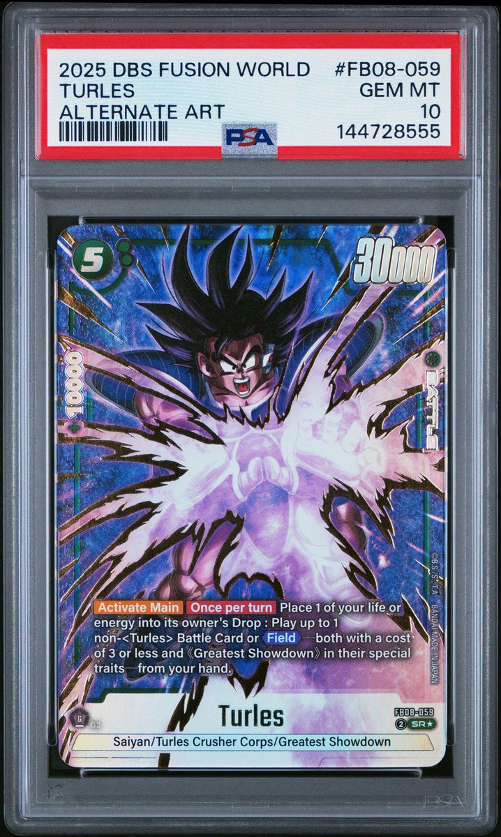 Turles PSA10🔥🔥 #DBFW