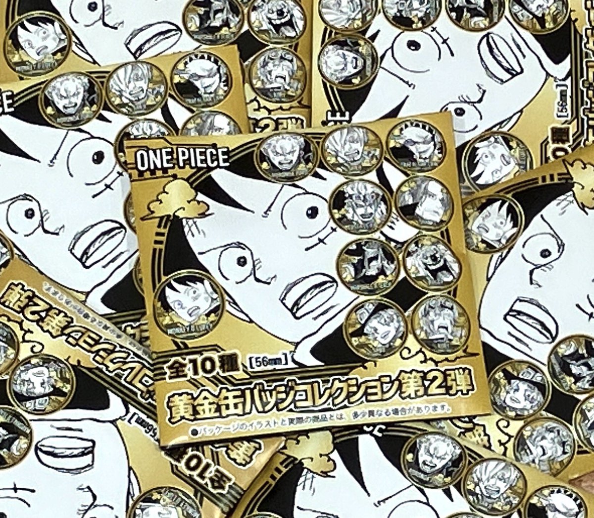 新商品】原画商品 『ONE PIECE』黄金缶バッジコレクション 第2弾 (全10