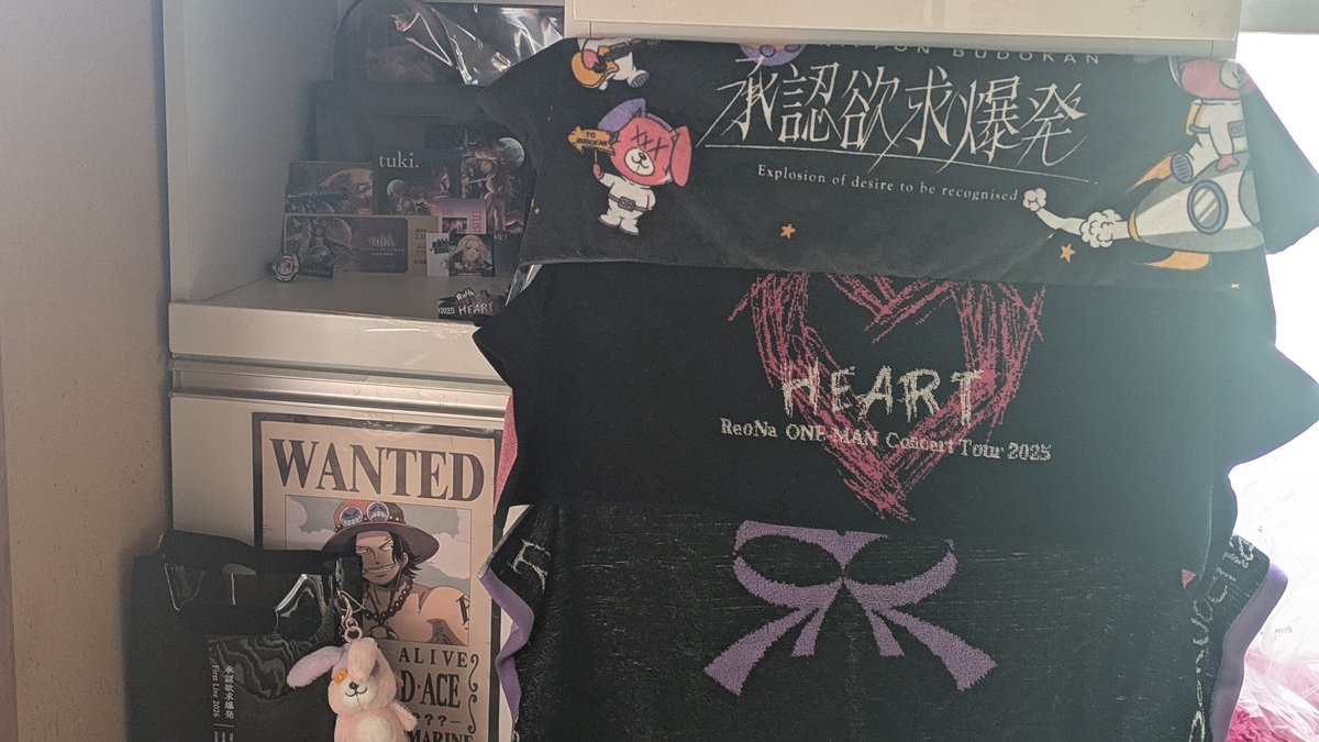 さぁ次Zeppの時のグッズどこにおこ笑笑置くとこなくて考えてる笑笑