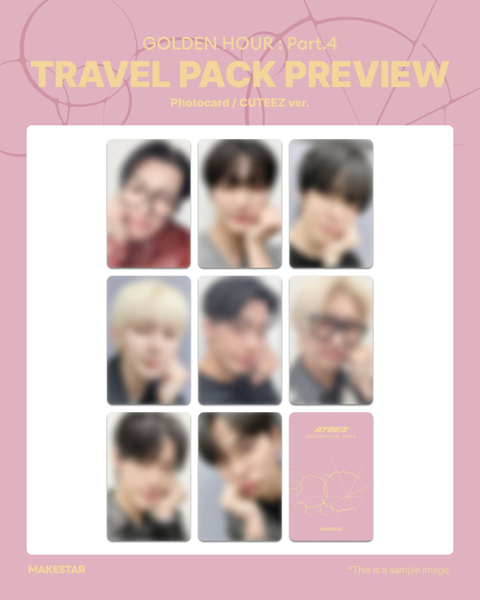 ✨ATEEZ 13TH MINI ALBUM [GOLDEN HOUR : Part.4](POCAALBUM) FANSIGN