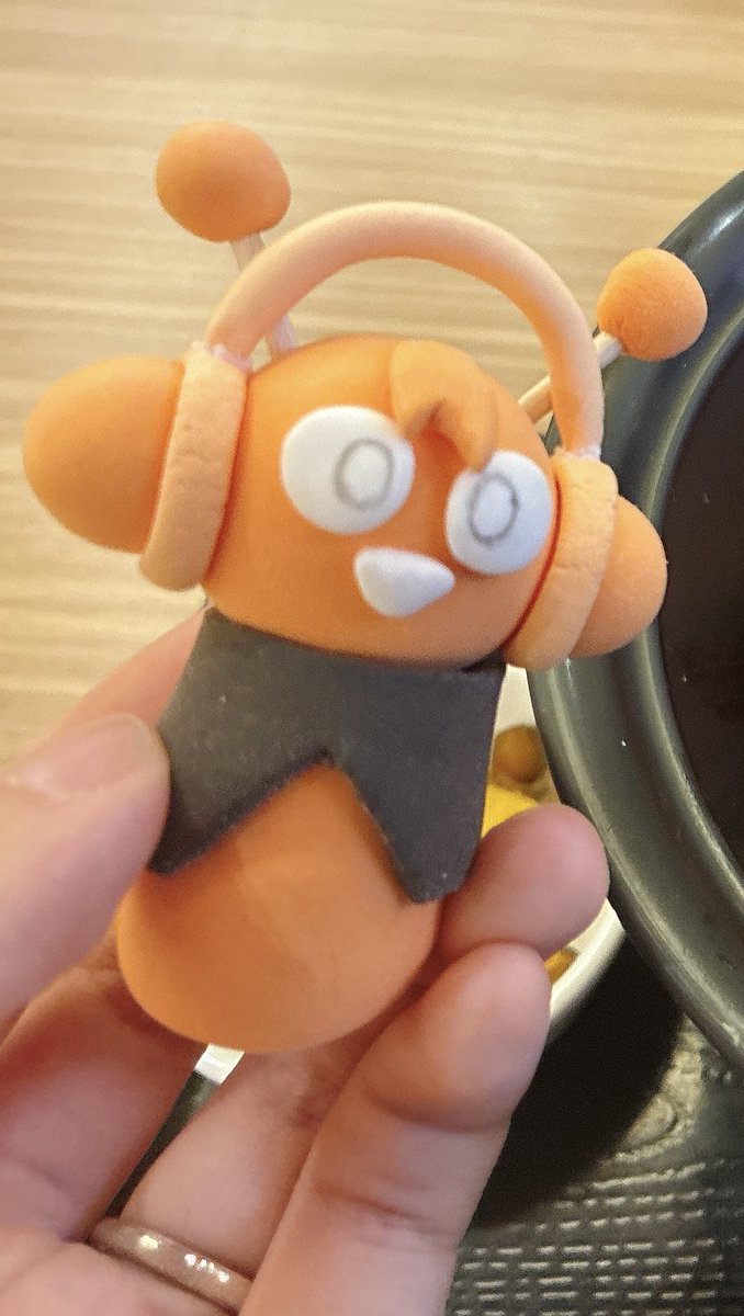 試作品として作った紙粘土OR.EXE.N✨ エグゼと一緒に暮らす気分を