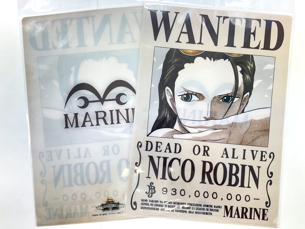 🔥おすすめ商品🔥麦わらストア限定 手配書クリアファイル 各440円(税込