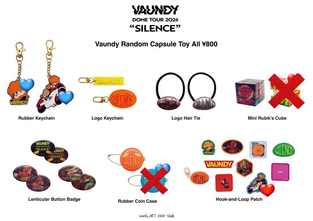 ꒰ 交換 ꒱ Vaundy ドームツアー SILENCE カプセルトイ ガチャ 譲