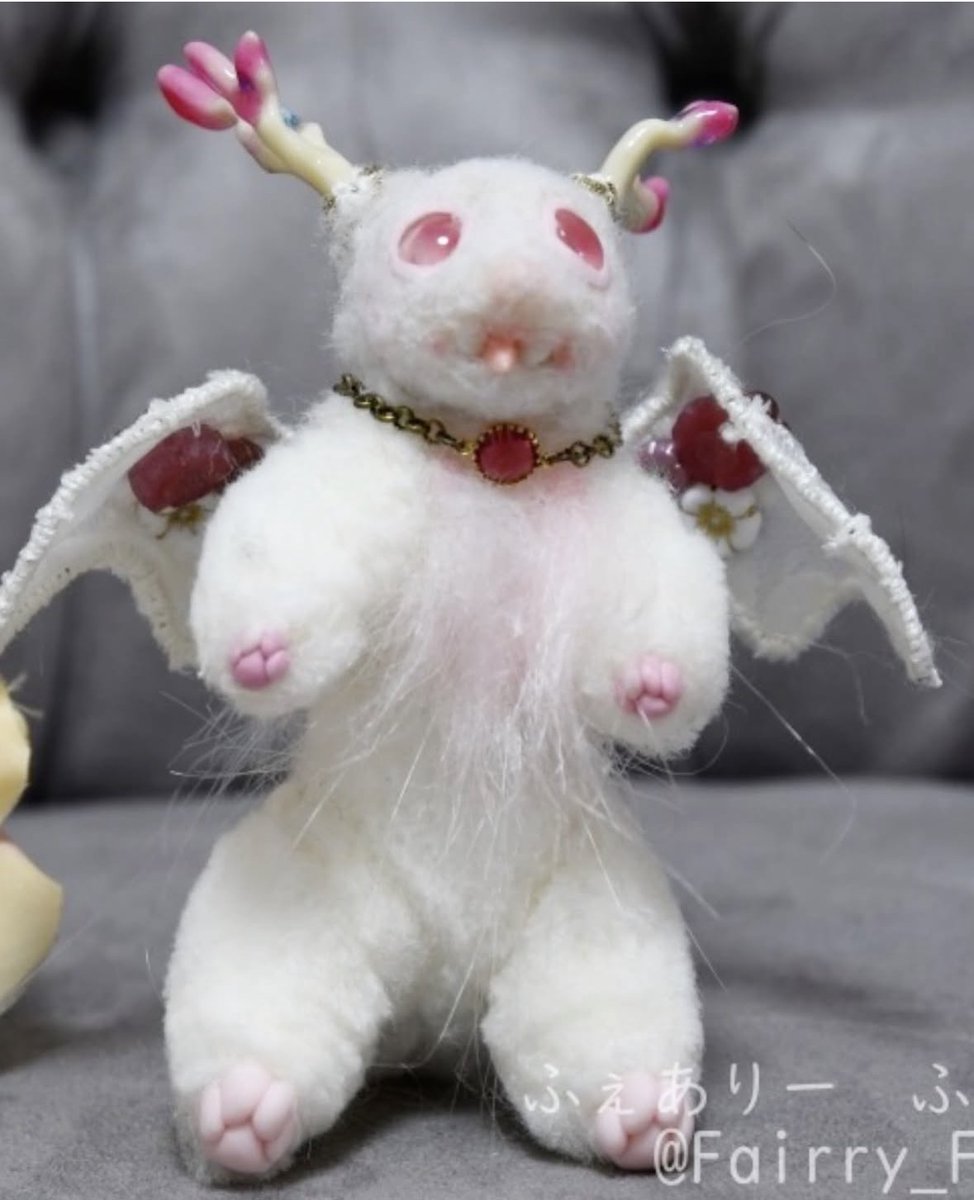 ちびドラゴンちゃん🩷 #ハンドメイド #アートドール