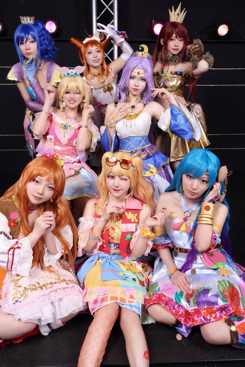 cosplay*ｱｲｶﾂ! LET'S アイカツ!! 📸@Chenkey5 #コス初め星座ドレス併せ