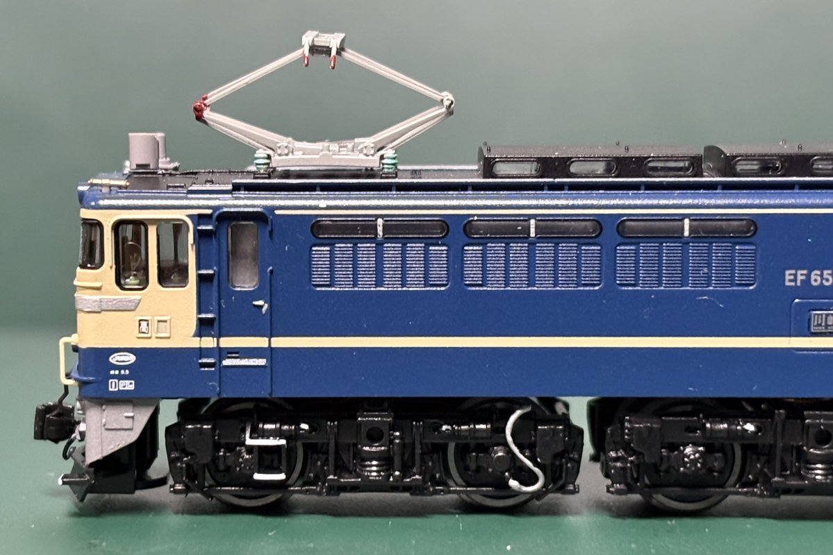 EF65 501(H28 最終全検)が竣工しました。先日発売したTOMIX 7116を