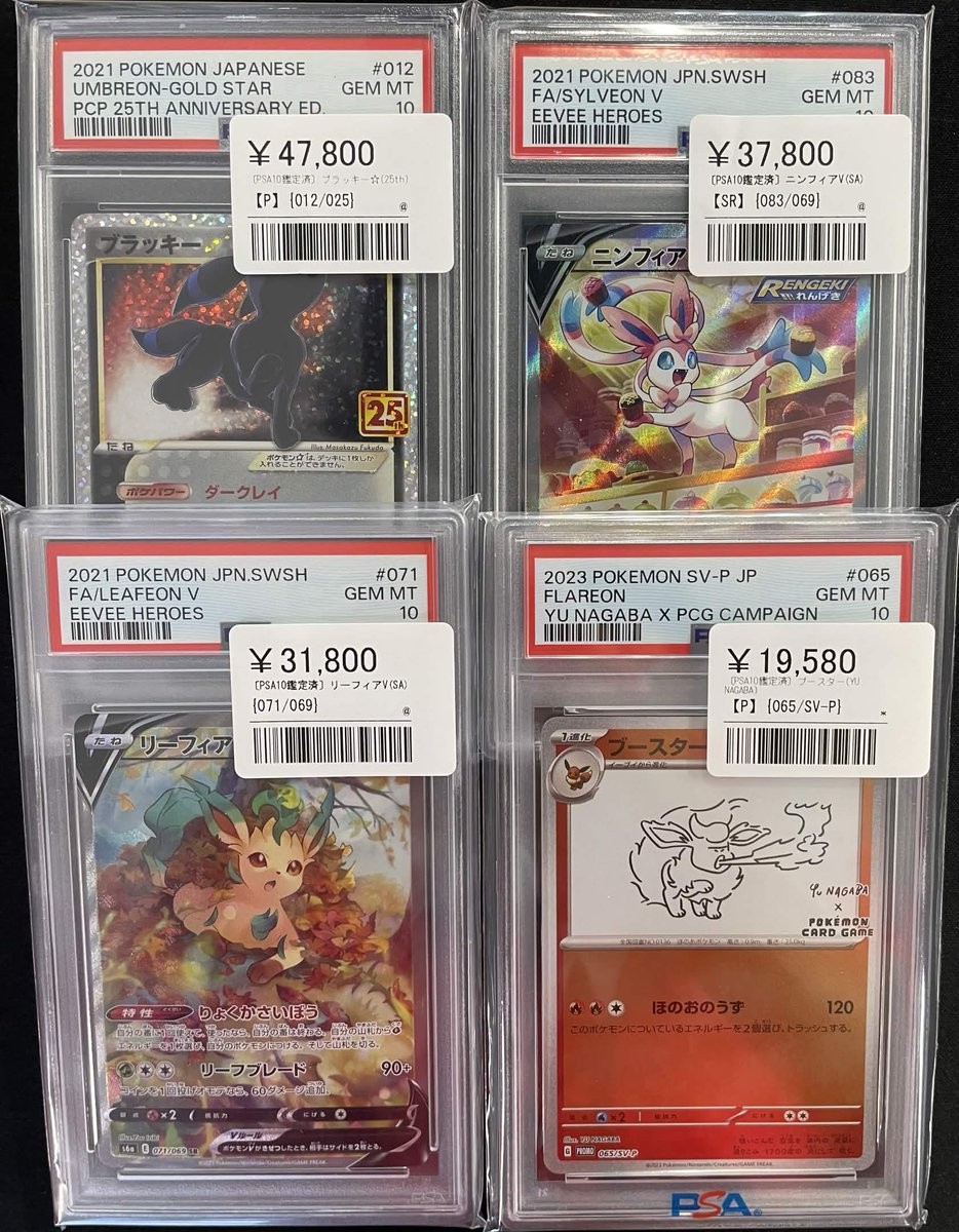 🔥PSA10大量入荷しました🔥 イーブイ勢が激アツです…！ ✨ブラッキー