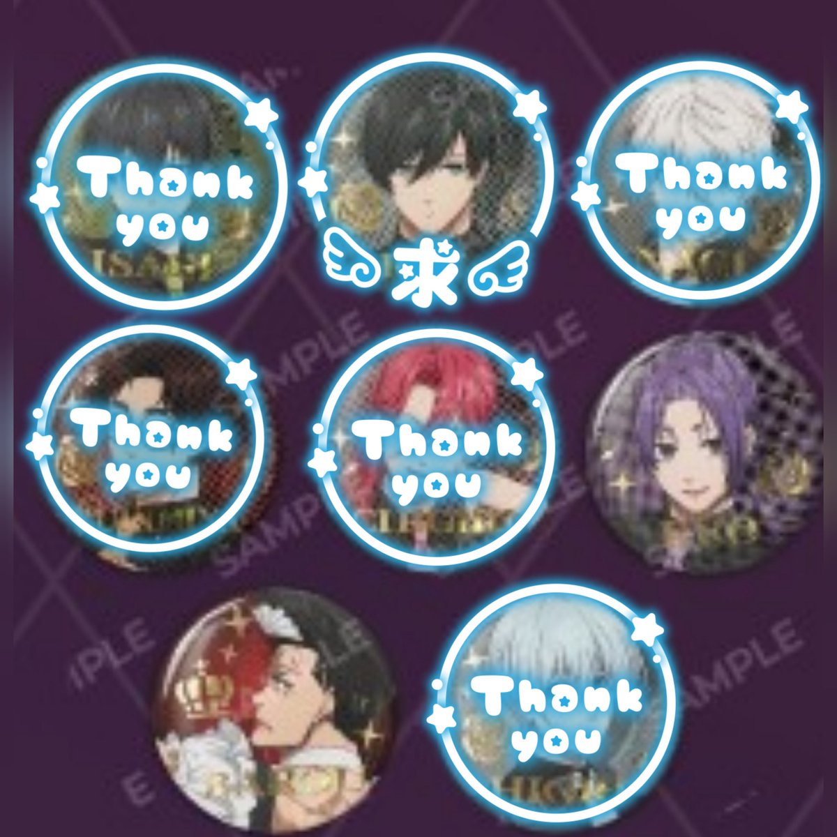 交換】ブルーロック ばろばろカフェ ののしりver. 缶バッジ 『譲』御影