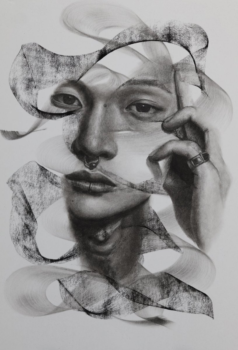 ✍️#charcoal #drawing #木炭画