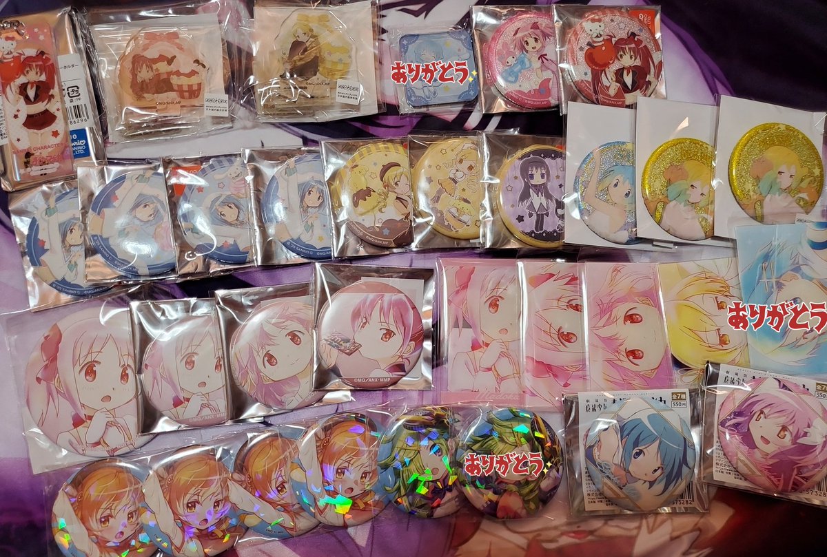 交換 譲渡 魔法少女まどか☆マギカ まどマギ マギレコ 缶バッジ