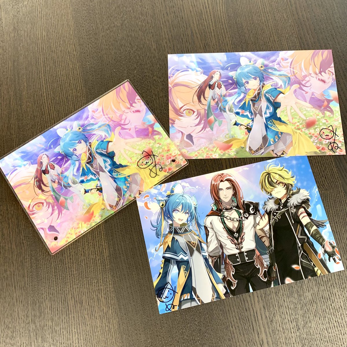 ☆グッズ紹介☆ 激レア賞：複製サイン入りタペストリー 8キャラ全員が