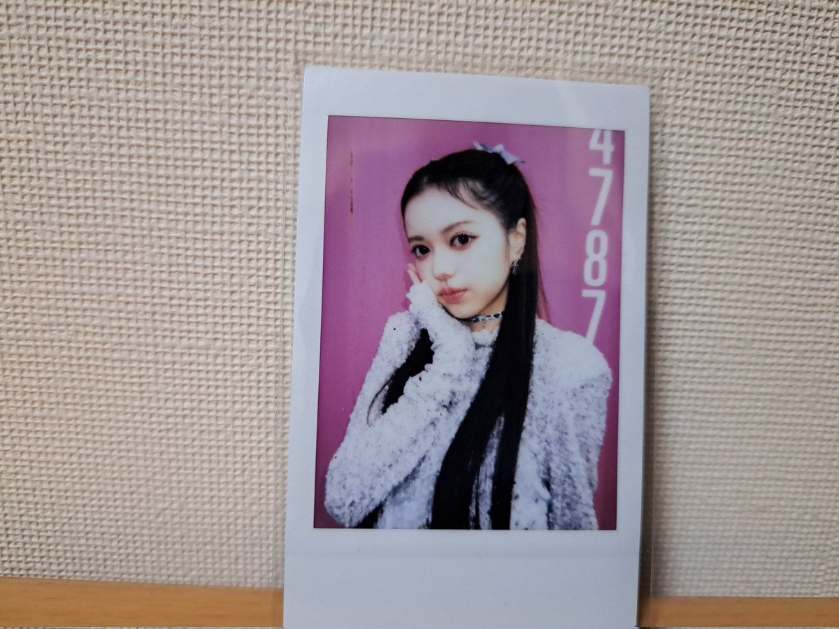 もあすたのランダムチェキ届いたよ～😆🩷🩶 こはくちゃんとあみちゃん